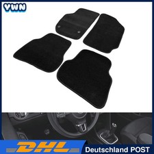 4pc Plüsch Fußmatten Satz Perforiert Autoteppiche für VW Polo 6R 09-17
