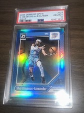 2024-25 Panini Donruss Optic Shai Gilgeous-Alexander Aqua Prizm 022/225 PSA 10