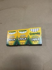 Crayola Anti-Dust White Chalk New C19 Lot Of 3 2 New 1 Used