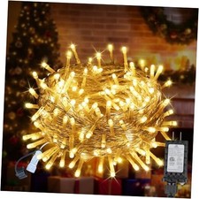 33 FT 100LEDs Christmas Lights Plug in,Outdoor Indoor 33FT 100LED Warm White