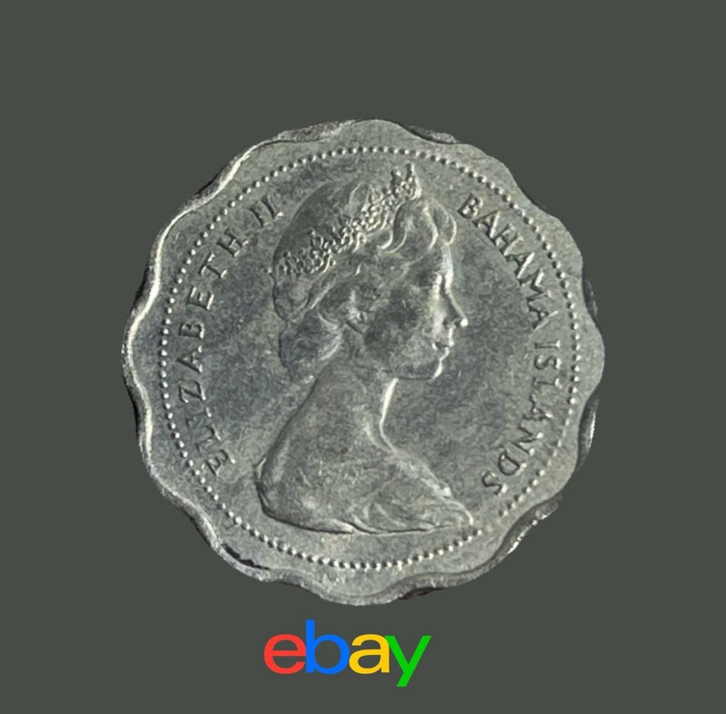 THE BAHAMAS 🇧🇸 TEN (10) CENTS COIN 1969 (QUEEN ELIZABETH II)