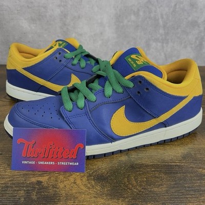 Nike Dunk Low Pro SB Royal Blue Midas Gold Size 9.5 304292-473 Men Shoes OG Rare