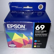 EPSON 69 TRICOLR INK CARTRIDGE PACK CYAN/ MAGENTA/ YELLOW Exp 12/2012 NEW