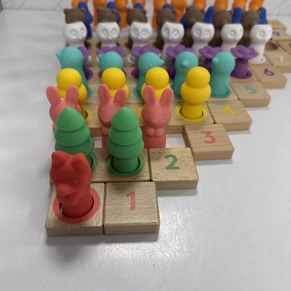 Lovevery Montenassorri Matemáticas Número Azulejos Número Sentido Número Contadores Set INCOMPLETO Foto 2 de 4