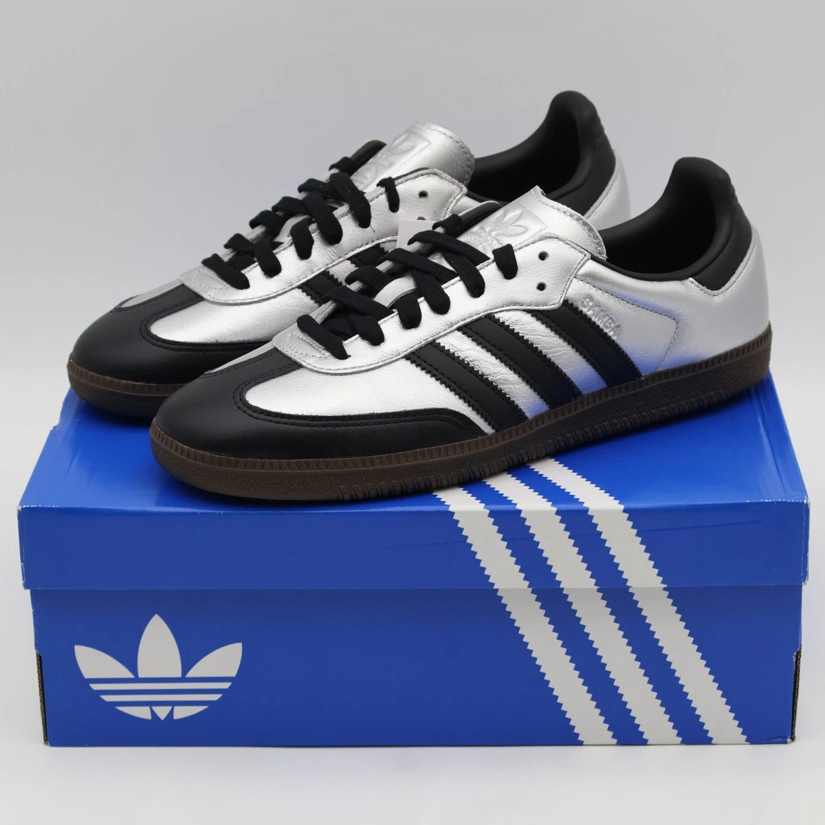 Adidas Samba OG Black Silver Metallic | eBay