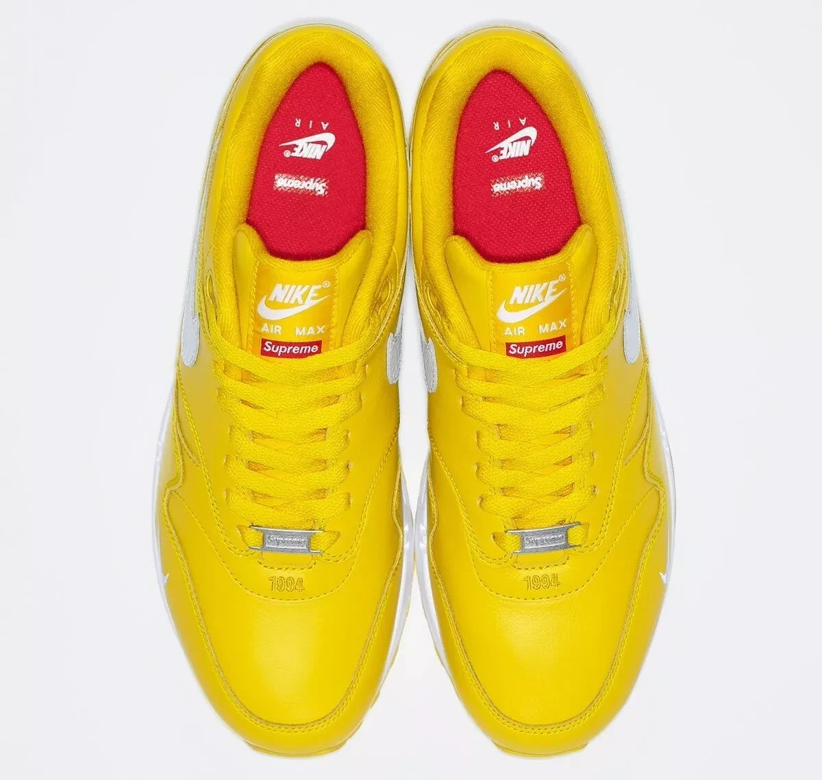 Size 8.5 - Supreme x Nike Air Max 1 '87 SP Speed Yellow for sale