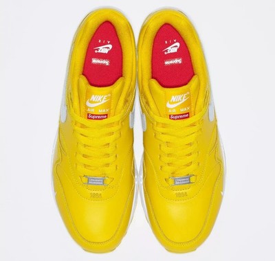 Size 12 - Supreme x Nike Air Max 1 '87 SP Speed Yellow for sale