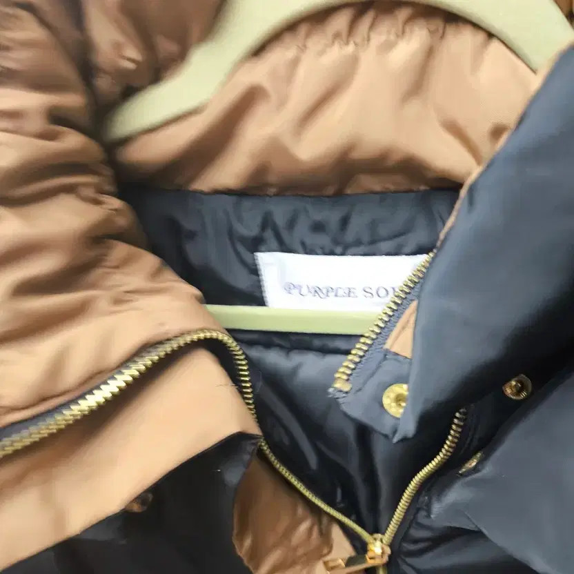 Women's Down Padding Jacket - Deep Navy with Gold… - image 1