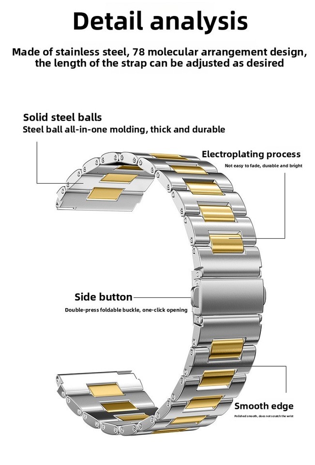 Inexpensive Elegant Stainless Steel 9 mm Watch Wristband U0075G3_K0012863 main image 0