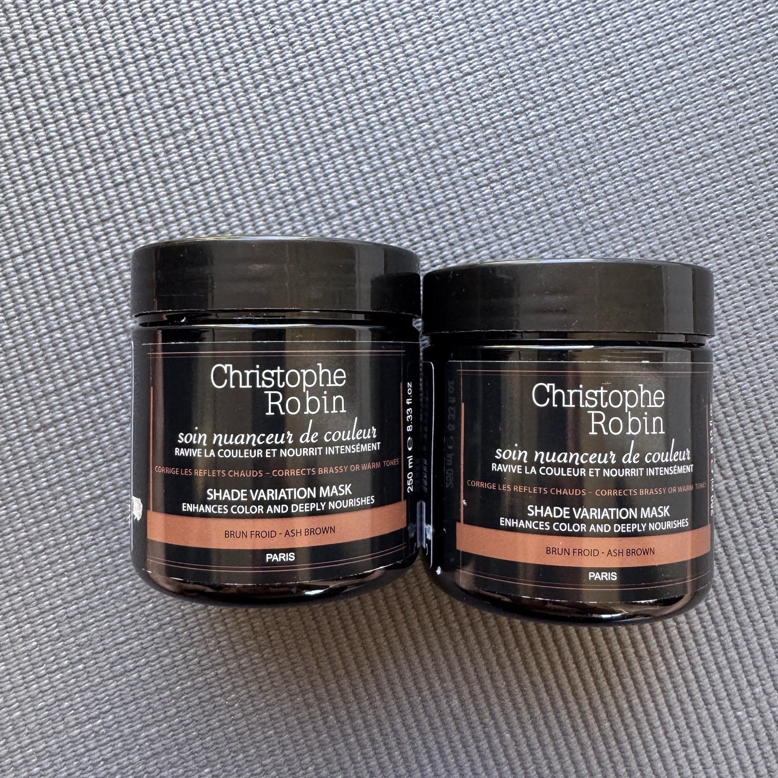 Lot of 2 Christophe Robin Shade Variation Mask ASH BROWN