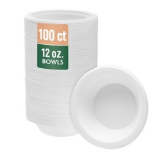 UPC 763615002011 product image for Nicole Home Collection Compostable Heavy Duty 12 oz Disposable Paper Bowls 10... | upcitemdb.com