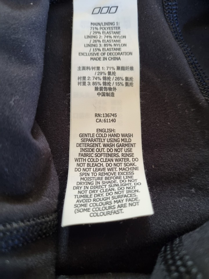 Lorna Jane Lotus Flared Full Length Leggings Size L Brand New With Tags