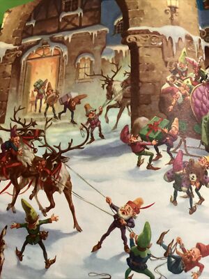 VTG 50s RARE JOLLY OLD SANTA CLAUS Paperback Book By Van B. Hooper