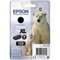 Epson T2621 Bk 26XL Schwarz Original Druckerpatrone Tinte Polar Bear 26XL
