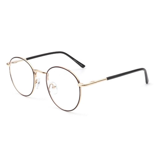 Anti Glare Blue Light Blocking Filter Computer Glasses Retro Metal Round Style - 第 3/20 張圖片