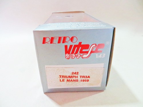 VITESSE 242 'TRIUMPH TR3A LE MANS 1959'. GREEN. 1:43 MIB/BOXED. RARE. - Picture 5 of 5