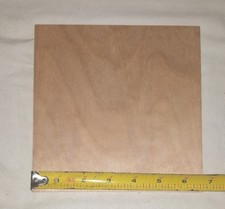 Maple Plywood Squares - 6-3/4" Square x 3/16" 3-Ply Lot of 10 pieces
