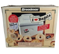 Breadman I Love Bagels Bread Maker Machine Wh...