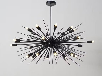 Gorgeous Large Mid Century Sputnik Chandelier SPURCHIN , Handmade Urchin Light