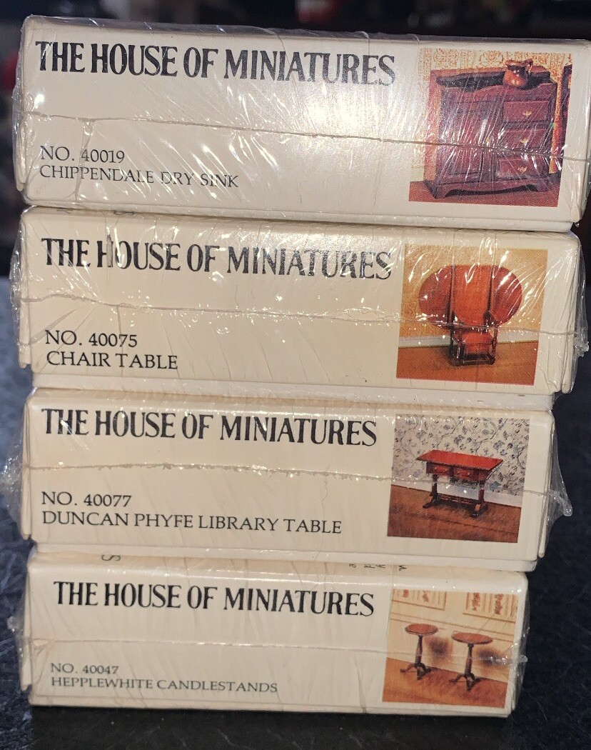 Lot of 16 The House of Miniatures Dollhouse Furniture Kits XActo New & Used eBay
