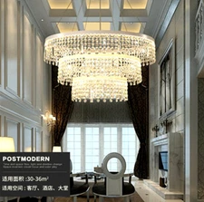 Crystal Pendant Rings Chandelier Fixtures Light Ceiling Lamp Lighting Fixtures