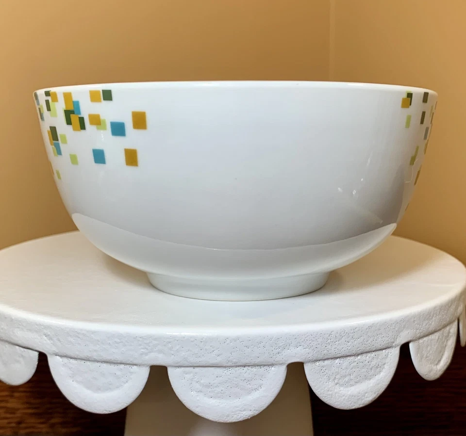 Retired Tabletops Gallery Porcelain CARDIFF 5.5” Coupe Cereal Bowl: Confetti - Image 4 of 4