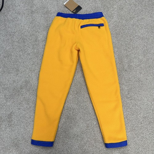 The North Face Youth Colorblock Fleece Joggers Yellow Blue Size Small 7/8 NWT - Picture 3 of 6