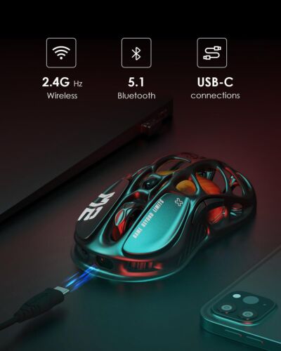 GravaStar Mercury M2 Wireless Gaming Mouse with Optical Sensor with 26,000 DPI - Picture 3 of 7