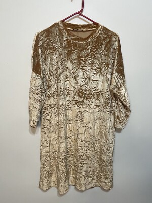 slim fit dress slacks Crushed velvet dress with decorative smocking – coco + jaimeson main image 0