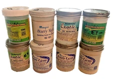 RARE VINTAGE MAYCO Astro Gem, Ceramichrome - Variety Glazes set of 8  BOX 56