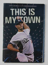 2010 LOS ANGELES DODGERS BASEBALL SCHEDULE Clayton Kershaw on Cover New and Rare