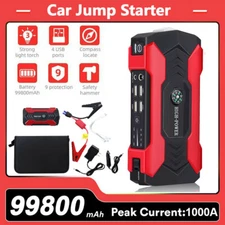 99800mAh Car Jump Starter Booster Jumper Box Portable Power Bank Battery Charger