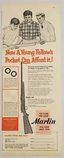 1955 Print Ad Marlin Model 100 Rifles .22 Caliber Bolt-Action New Haven,CT