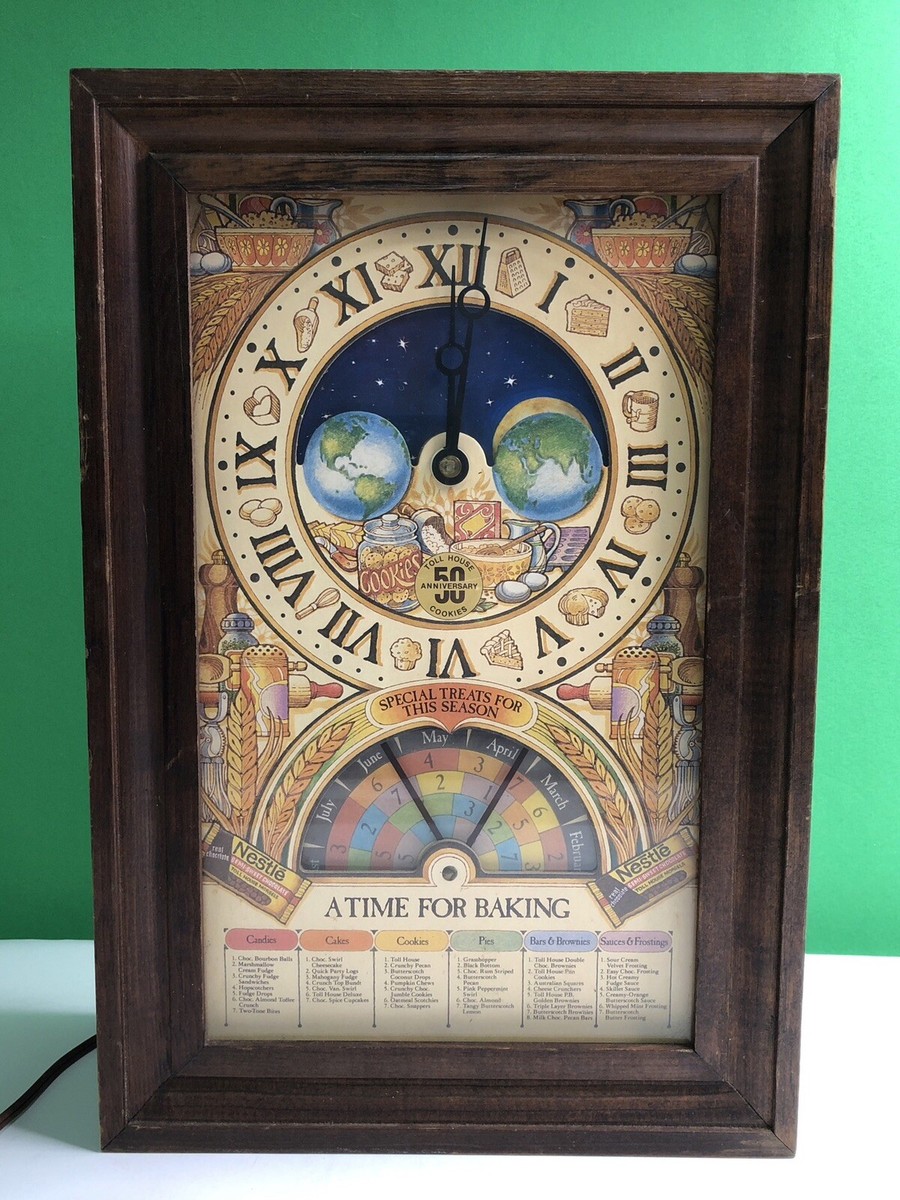 Nestlé 時計 1979 Nestle 50th Anniversary A Time for Baking CLOCK Toll House