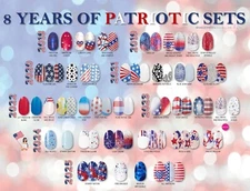 ✨ COLOR STREET Nail Strips wraps Patriotic 4th July MADE IN USA red white blue