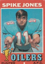 1971 Topps Spike Jones Rookie Houston Oilers #64