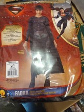 NEW Superman Man Of Steel Faora Costume Adult Size Small 6-10 Suit Belt Cape