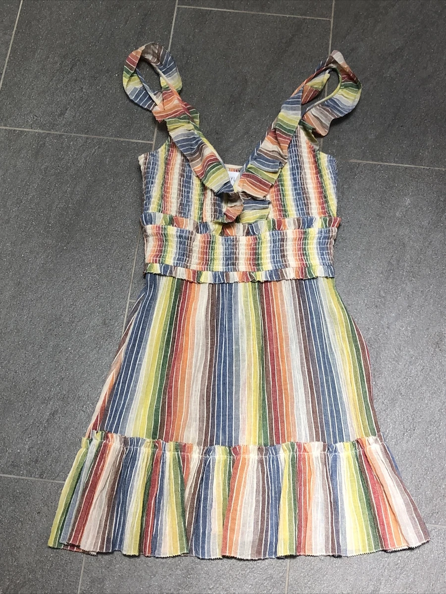 Jane The Virgin Rainbow Striped Saylor Dress Size Small eBay