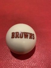 Licensed NFL Cleveland Browns White Billiard Pool Cue 8 Ball. FREE SHIPPING