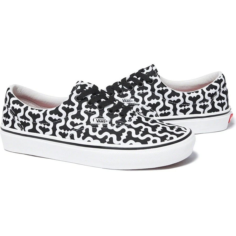 Supreme 21SS Vans Monogram S Logo Skate Era Black Size 6