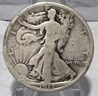 1917-D Reverse Silver Walking Liberty Half. VG+ Free Shipping With Five Items C3