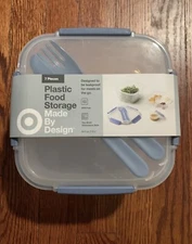 Made By Design Target  7 Piece Plastic Food Container Leakproof W/ Knife Fork