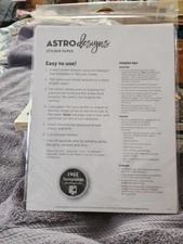 Astro Designs Sticker Paper