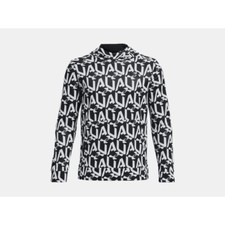 Under Armour Pullover Hoodie Boys YXL Black Armour Fleece Branded New