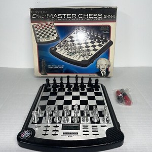 Excalibur Electronics Einstein E=mc2 Master Chess & Checkers Complete No Manual