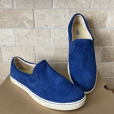 UGG Fierce Slip On Moccasins Suede Shoes Navy Women Size US 10