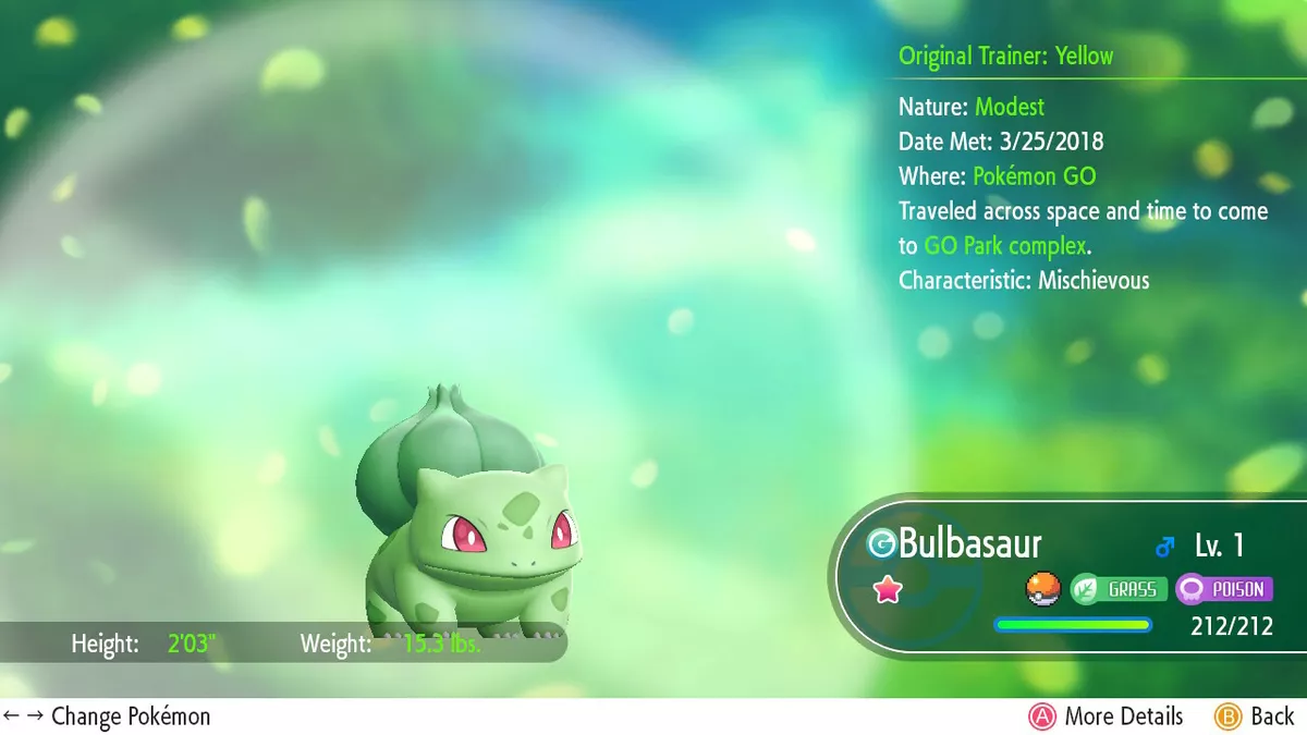 SHINY BULBASAUR and 2 OTHER SHINIES in Pokemon Let's GO! Pikachu and Eevee!  