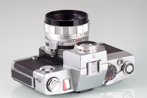 RARE PREMIUM CLASSIC SLR PETRI FLEX 7 + CC 1.8 55mm CLAd MADE IN JAPAN BULLEYE - Picture 3 of 8