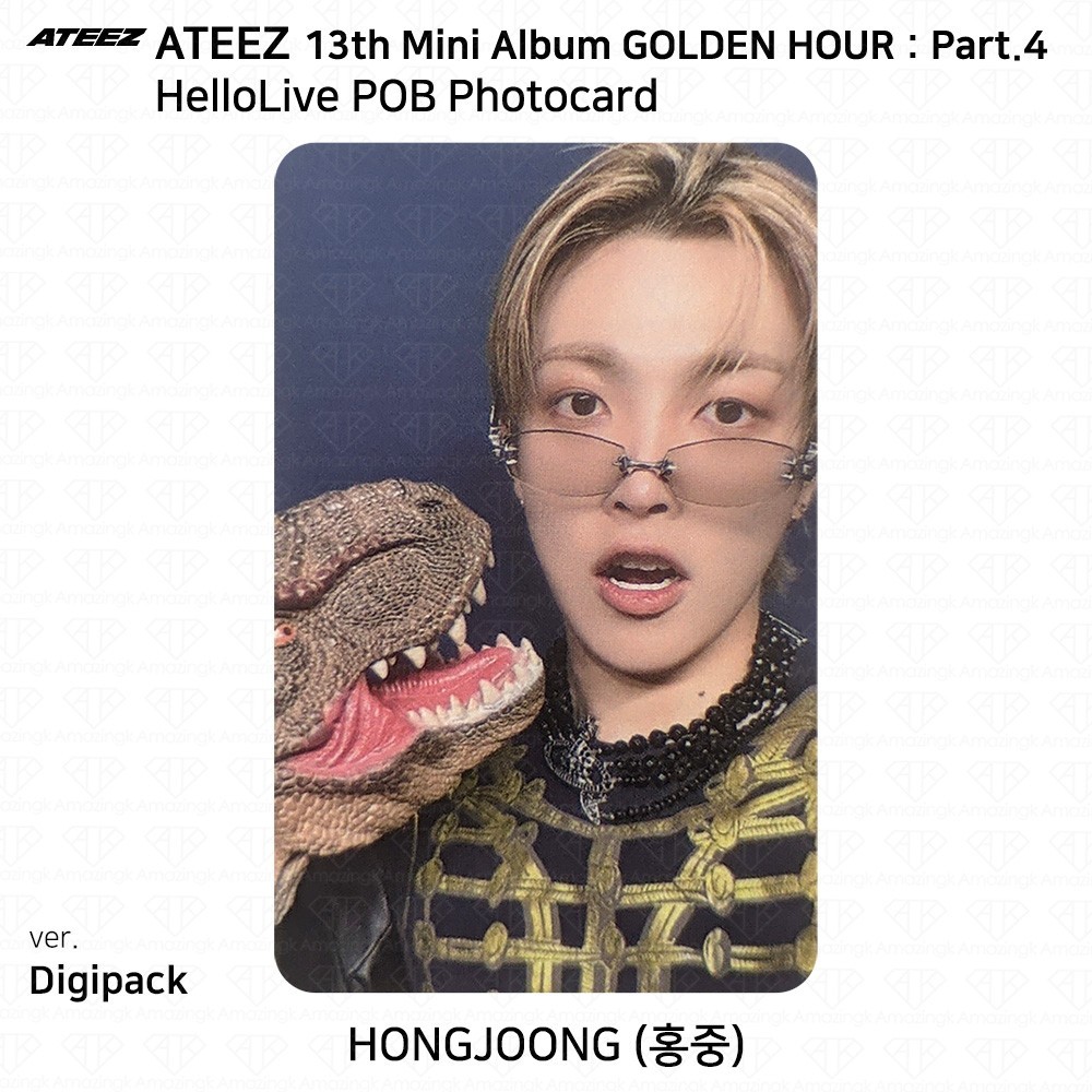 ATEEZ 13th Mini Album Golden Hour Part.4 HelloLive POB Photocard