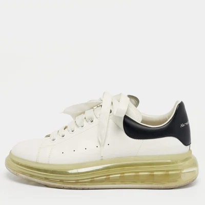 Baskets à lacets oversize en cuir blanc Alexander McQueen taille 40 - Photo 1/4